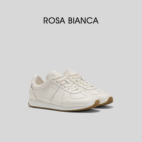 Rosa Bianca厚底增高鞋女款2026春新款德训鞋百搭休闲鞋板鞋