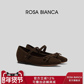 玛丽珍女鞋 Rosa 粗跟高跟鞋 女尖头通勤浅口鞋 Bianca法式 气质单鞋