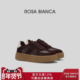 Rosa 百搭 复古运动休闲板鞋 Bianca真皮厚底德训鞋 女2025秋冬新款