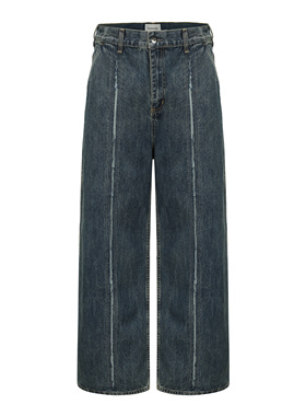 【往季少量库存清仓】分割baggy牛仔裤