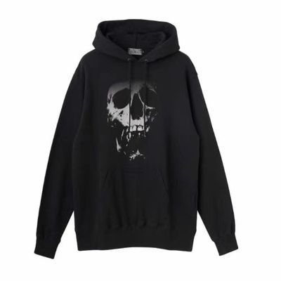 hysteric glamour  连帽抽绳印花卫衣 骷髅头长袖上衣 男女同款