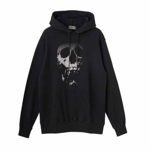 hysteric glamour  连帽抽绳印花卫衣 骷髅头长袖上衣 男女同款