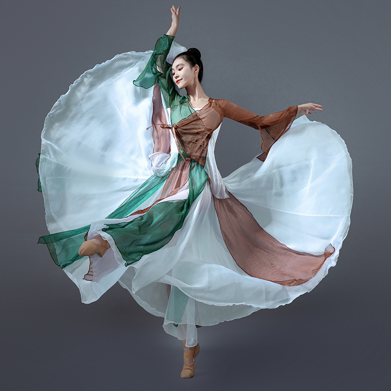 720度古典舞蹈大摆裙中国民族风