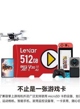 雷克沙tf卡任天堂Switch游戏机1TB内存卡V30大疆pocket3储存卡