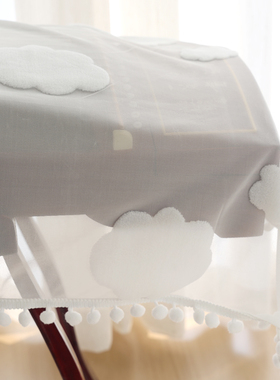 古筝防尘罩蕾丝琴罩盖布163cm通用盖巾新款古筝白色布艺现代简约