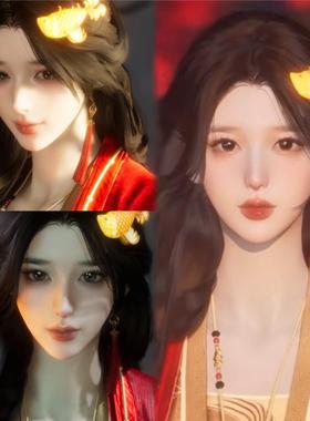 发2 嫣 瓜瓜原创 眼波流转 燕云十六声捏脸女 端游手游通用