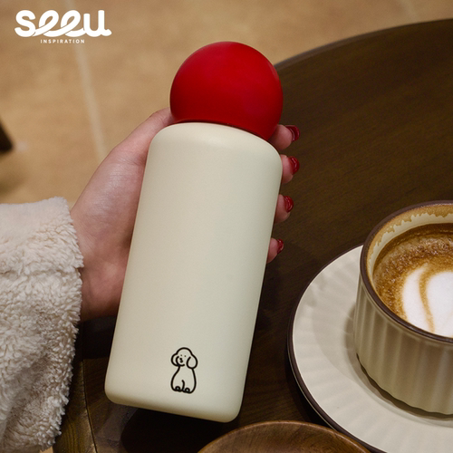 seeu红鼻子小狗316不锈钢保温杯