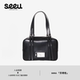 seeu贝塔包小狗手提包单肩包通勤公文皮包制服包大容量腋下包