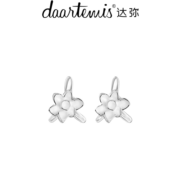daartemis达弥水仙花朵耳钉原创