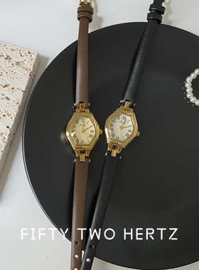 【52赫兹】细带中古风精致韩风气质复古小众时髦感小表盘手表女