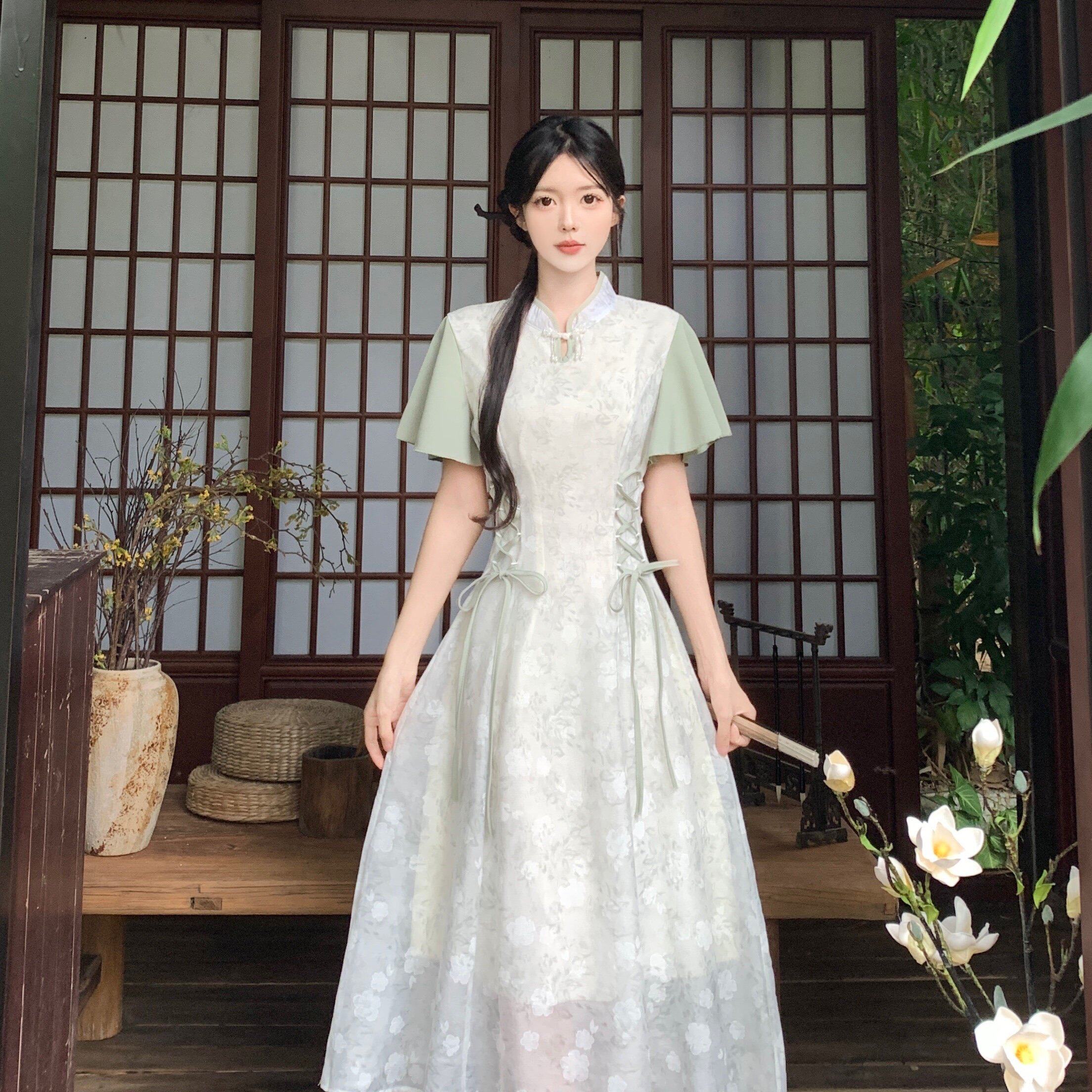 实拍~大码女装新中式改良旗袍年轻款连衣裙夏季新款国风禅意裙 - 淘宝联盟商品