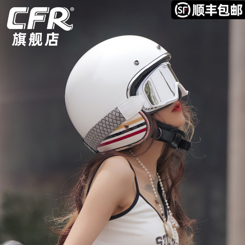 复古头盔男女通用哈雷巡航半盔