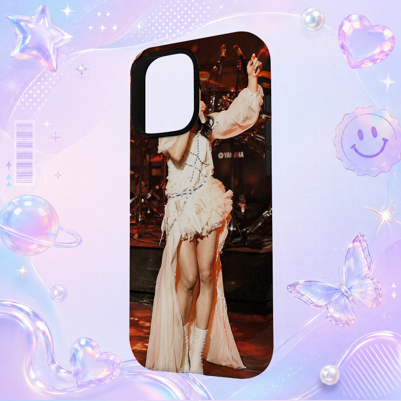 吉泽瞳白色流苏舞台服全身写真适用于苹果三星华为小米手机壳防摔保护套镜头全包