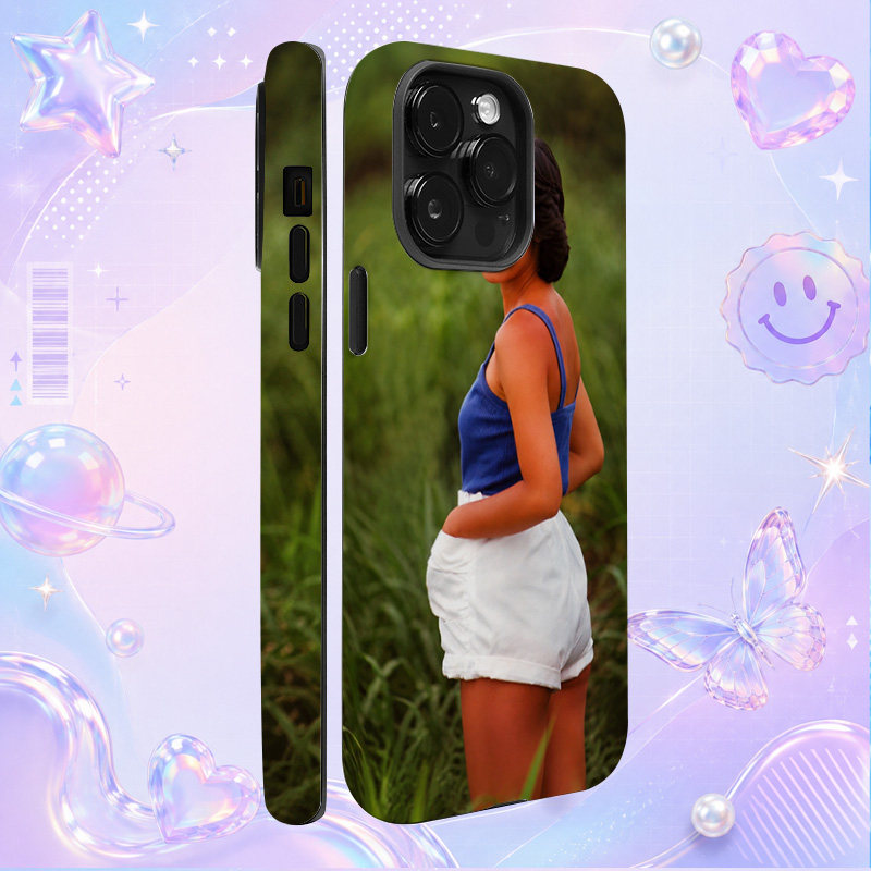 日本偶像石川秀美Hidemi Ishikawa蓝色背心户外写真适用于苹果三星华为小米手机壳防摔保护套镜头全包