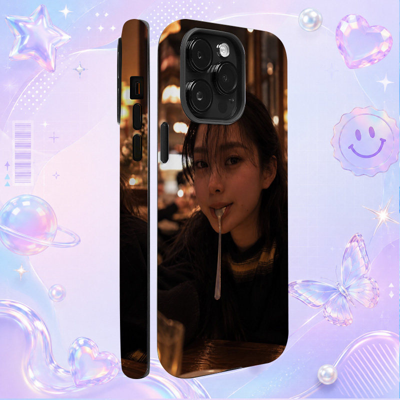Yookyung夜景餐厅吸管饮品氛围自拍适用于苹果三星华为小米手机壳防摔保护套镜头全包