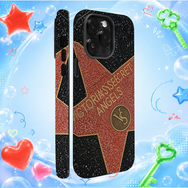 维多利亚的秘密Victoria's Secret天使星星潮流高级感轻奢苹果手机壳防摔时尚硅胶软壳小众iPhone创意防摔手