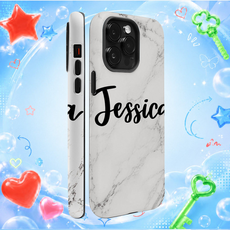 starJessica Jessica简约高级感大理石纹防摔手机壳时尚硅胶软壳小众iPhone苹果手机壳潮牌创意情侣壳