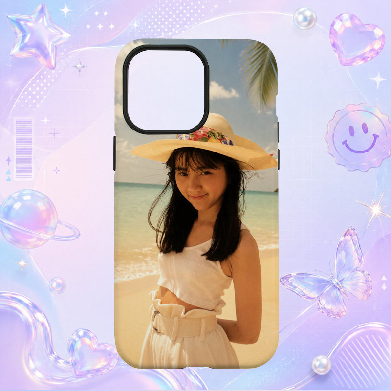 昭和日本偶像渡边满里奈Marina Watanabe白色沙滩帽海边写真适用于苹果三星华为小米手机壳防摔保护套镜头全