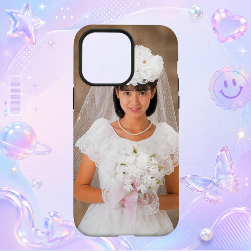 昭和日本偶像歌手石川秀美Hidemi Ishikawa白色婚纱写真适用于苹果三星华为小米手机壳防摔保护套镜头全包