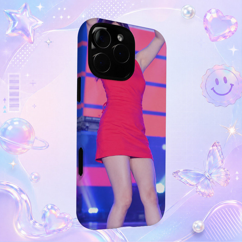 Hayoung红色连衣裙活力舞台全身写真适用于苹果三星华为小米手机壳防摔保护套镜头全包