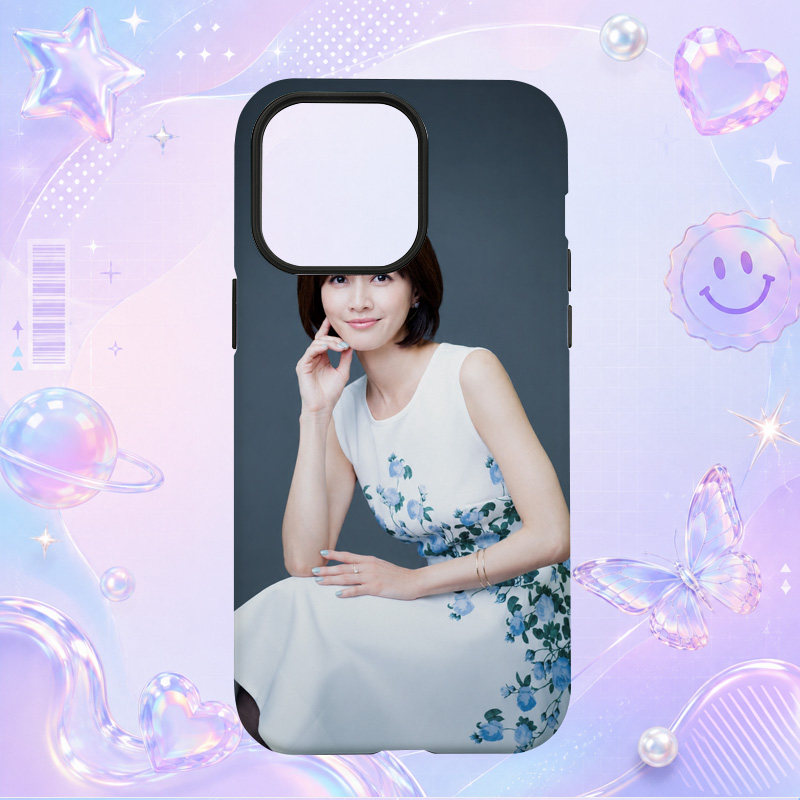 日本女演员内田有纪Yuki Uchida白色印花连衣裙写真适用于苹果三星华为小米手机壳防摔保护套镜头全包