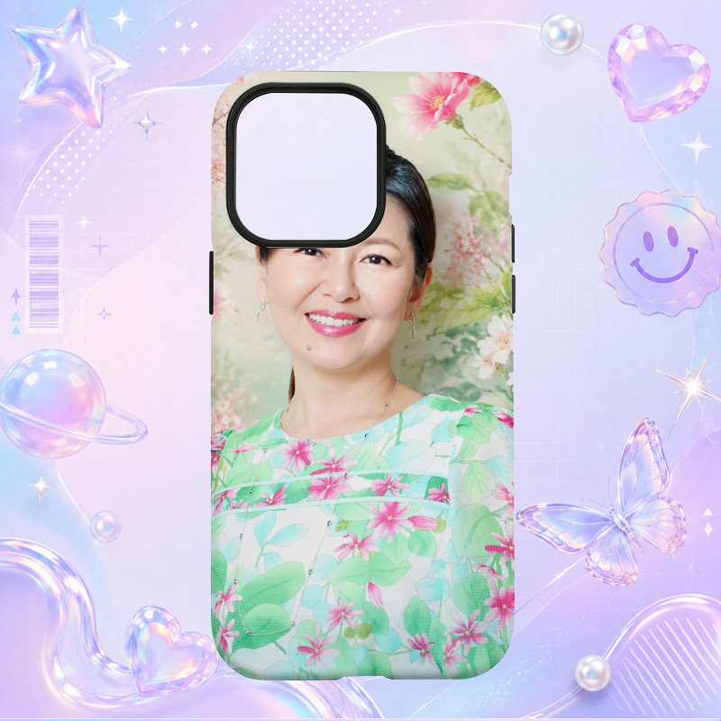 昭和日本偶像南野阳子Yoko Minamino绿色花裙肖像写真适用于苹果三星华为小米手机壳防摔保护套镜头全包
