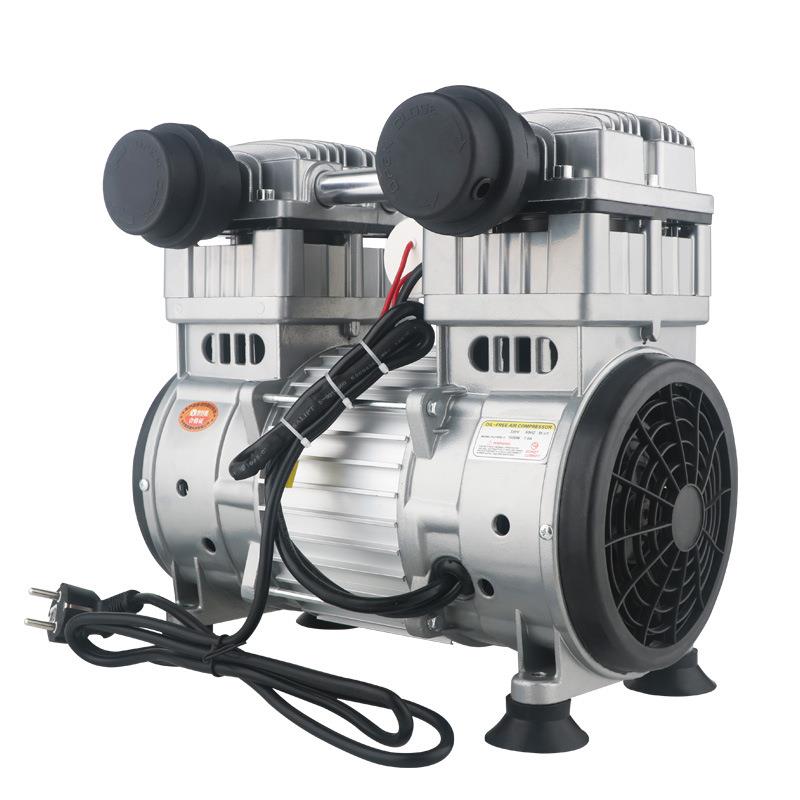 真空泵无油机头高真空负压泵头静音小型工业用抽气泵大流量