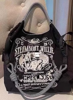 5月新款韩日ballchain包环保购物袋有肩带刺绣斜挎包手提包