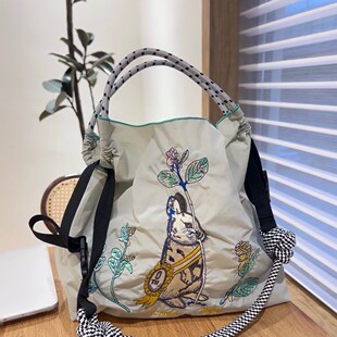 韩日系购物袋手提袋1 chain高圆圆同款 5月新款 100%尼龙高品质ball