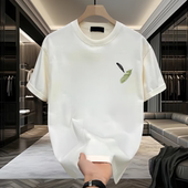 短袖 衣服男款 t恤夏季 潮牌宽松休闲印花半袖 重磅纯棉体恤 薄款 男士