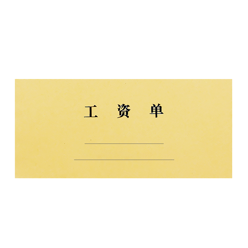 康德牛卡工资单两联单据加厚复写单支出二联个人工作收入薪资单表