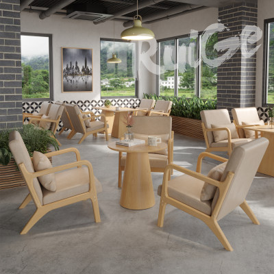 开发票咖啡店奶茶店桌椅沙发组合