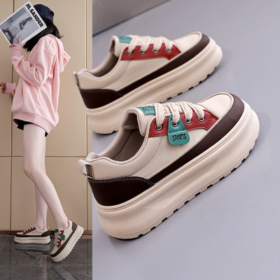 小个子增高女鞋小白鞋女厚底