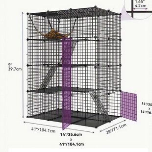简单可拆卸室内户外宠 麦德龙宠物围栏猫笼狗笼鸟笼小宠物笼子组装