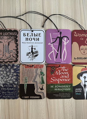 10元3件 世界名著系列个性风香薰卡挂件纸质香薰车用衣柜香片