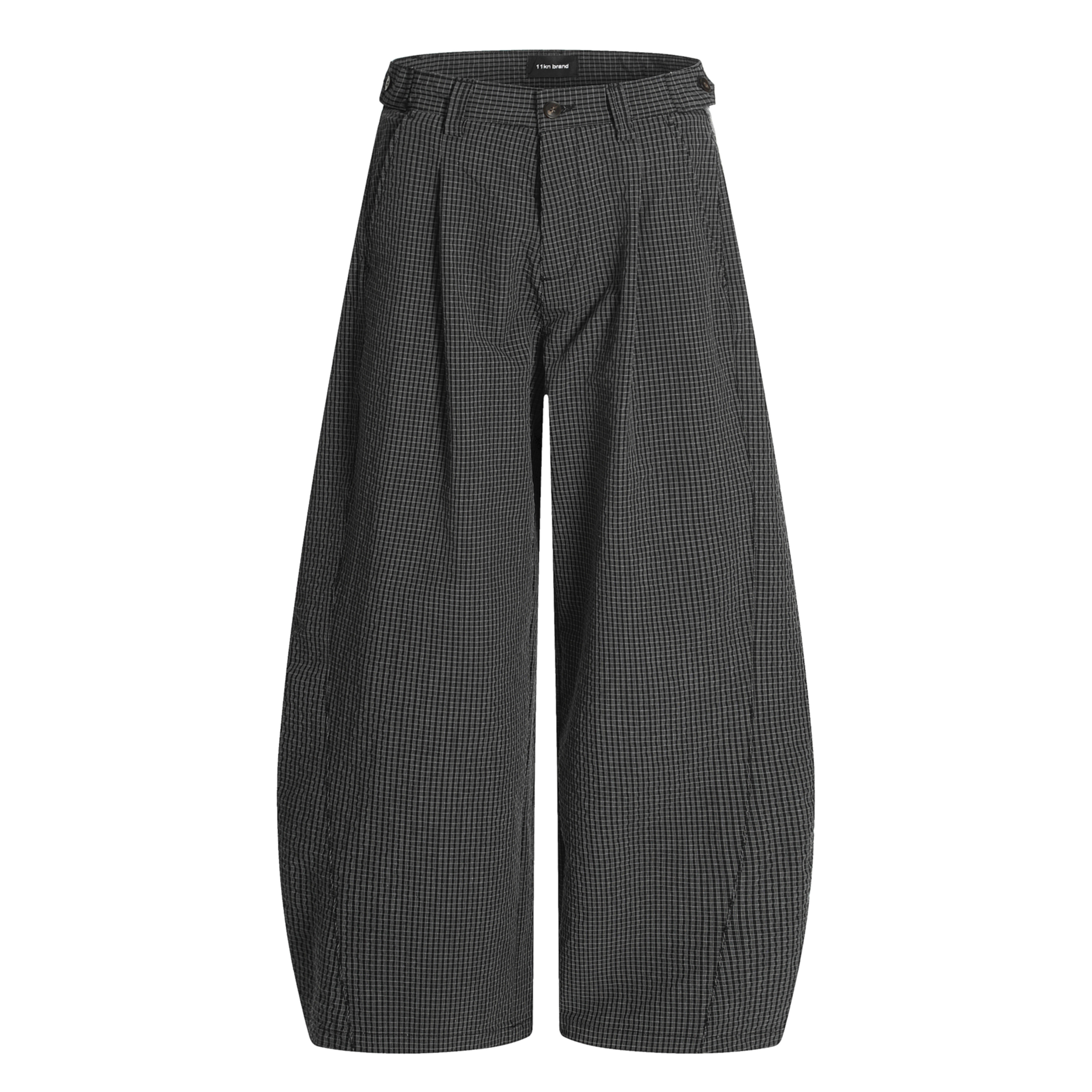 VIBE灯笼高街男女宽松速干格子薄款夏季香蕉阔腿复古弯刀休闲裤子