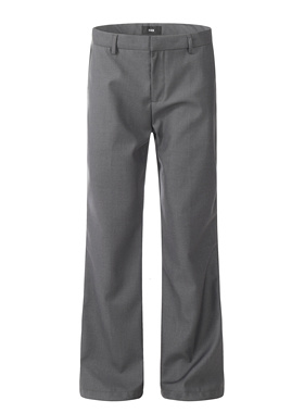 美式通勤休闲裤高街男女cleanfit西装裤修身日常百搭微喇简约长裤