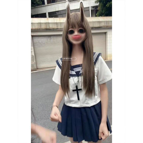 原创正版jk制服双子jk日系夏季学院风白三本水手服不良中间服套装
