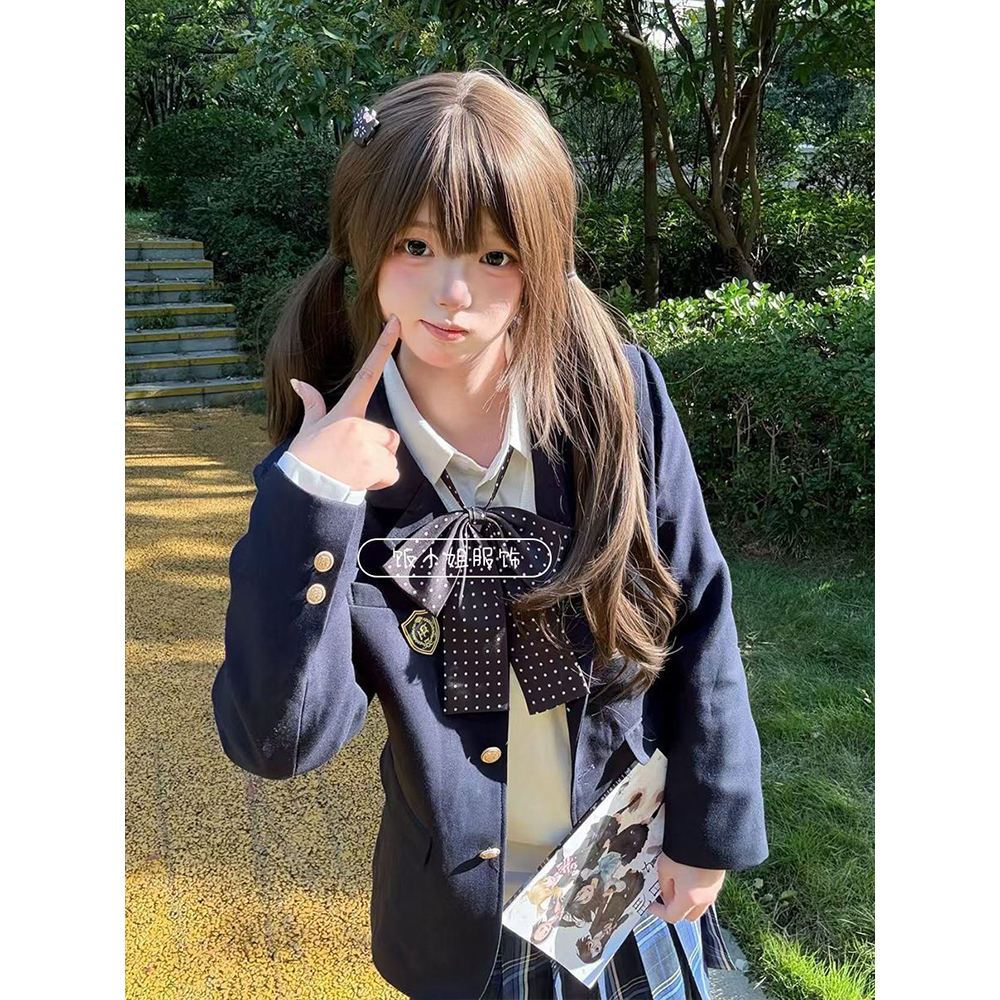 小众JK秋冬制服西装外套高贵设计西服百搭校供学院清新套装叠穿