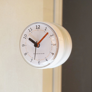 冰箱贴时钟表吸盘厨房用挂钟小挂钟闹钟磁吸时钟创意厨房专用