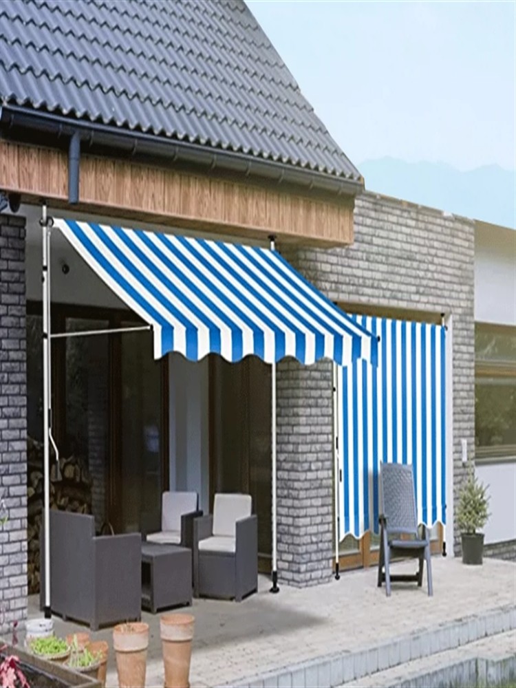 大型棚子户外遮阳棚商铺店铺门口斜面雨棚屋檐家用门头摆摊门面帐