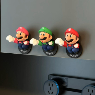 超级玛丽马里奥挂钩强力粘胶免打孔浴室毛巾玄关钥匙挂钩创意可爱