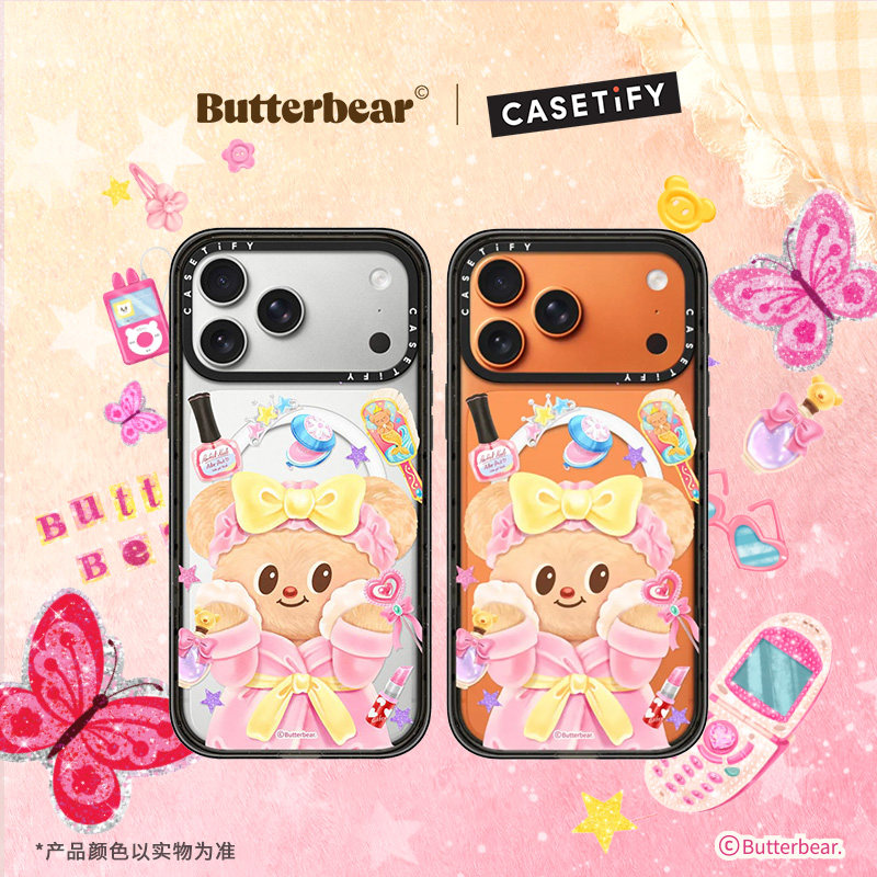 黄油小熊 x CASETiFY 联名 黄油小熊8AM大脸 适用于苹果iPhone17ProMax/17Pro/16ProMax/16Pro手机壳