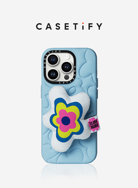 Celine Kwan x CASETiFY联名 蓝色花朵 适用于iPhone15/14/Pro/Max手机壳