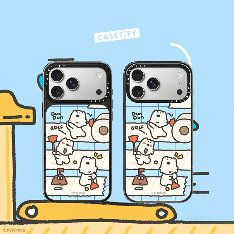 CASETiFY Peterdog系列 西高地DUNDUN 推杆时刻 适用于苹果iPhone18ProMax/18Pro/17ProMax/17Pro手机壳图片