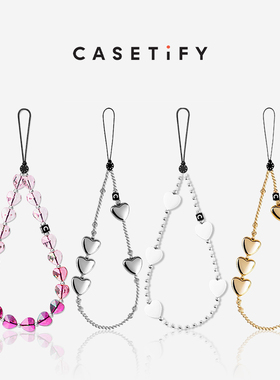 CASETiFY 爱心手机挂链 适用于iPhone全系列 硅胶手机配件挂绳手机链