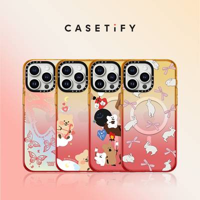CASETiFY 渐变蜜桃系列 部分MagSafe兼容 适用于iPhone15/14 Pro/Max手机壳