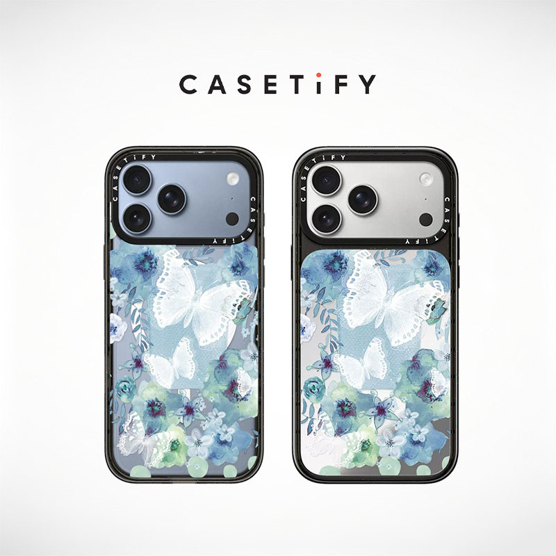 CASETiFY 蓝蝴蝶花园 适用于苹果iPhone18ProMax/18Pro/17ProMax/17Pro/Air/16ProMax/16Pro/15ProMax手机壳图片