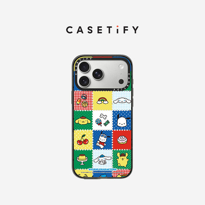 Sanrio Puppy Pals x CASETiFY 三丽鸥萌犬伙伴系列 网格乐园 适用于苹果iPhone17ProMax/17Pro/16PM手机壳