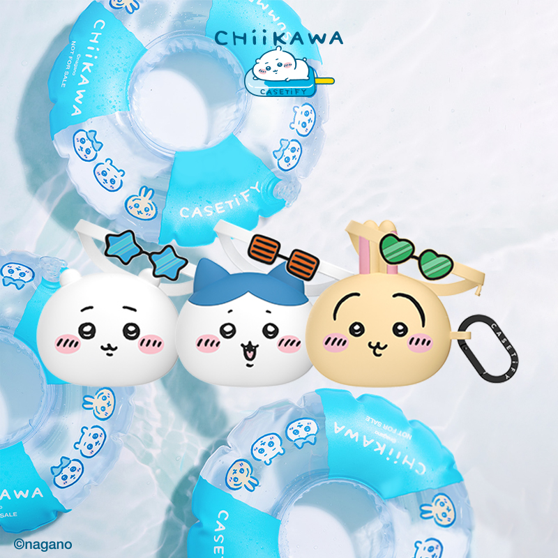 Chiikawa x CASETiFY联名 日光浴珍藏版耳机保护壳 吉伊卡哇/哈奇喵/乌萨奇 适用于Airpods Pro2代耳机保护壳